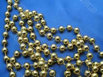 Christmas golden beads