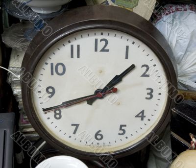 old clock at flea market