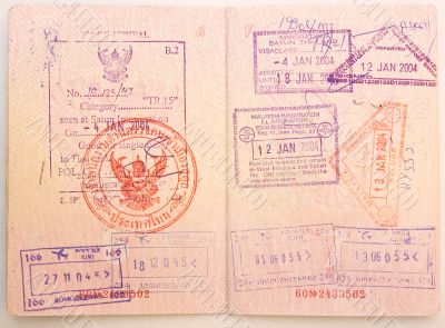 passport stamps