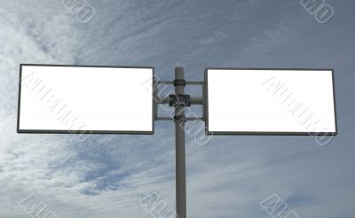 blank billboard, add your message