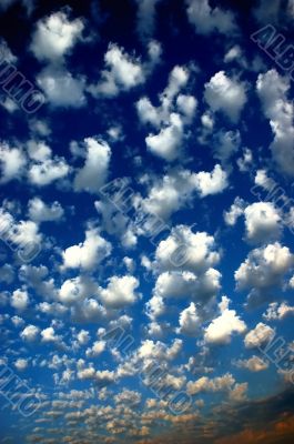 Blue sky clouds
