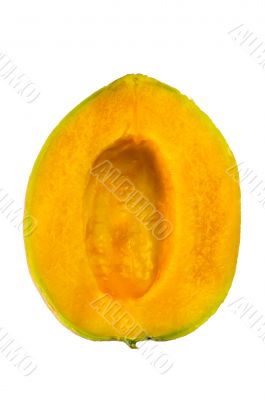 tasty ripe melon isolated on white
