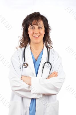 Female doctor in lab coat