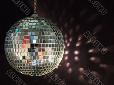 shiny disco ball reflections