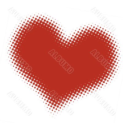 halftone heart