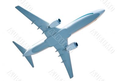 generic plane model on white