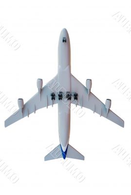 isolated aircraft model
