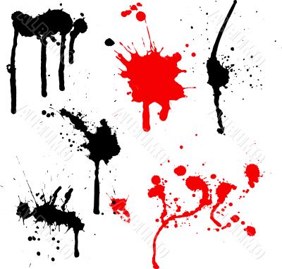 Ink splats