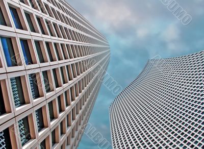 Two skyscraper