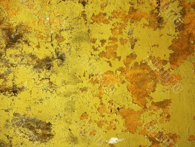 yellow wall - perfect grunge background