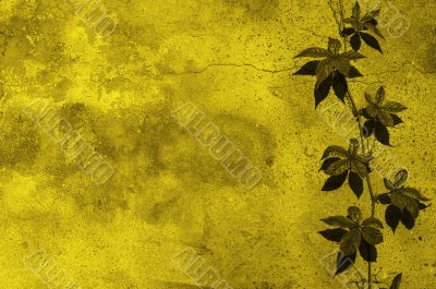 yellow floral background
