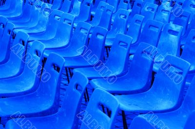 blue seats