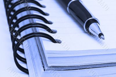 notebook and pen