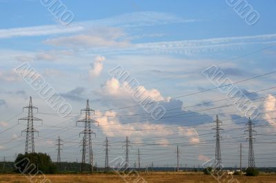 High Voltage Power Pole