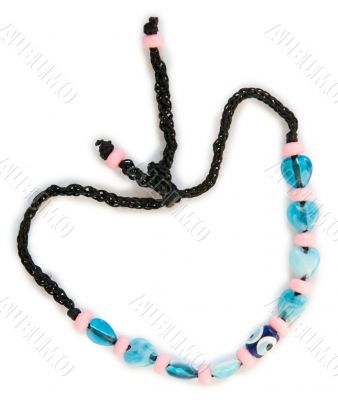 blue bead necklace