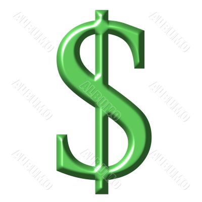 3D Dollar Symbol