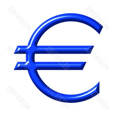 3D Euro Currency Symbol