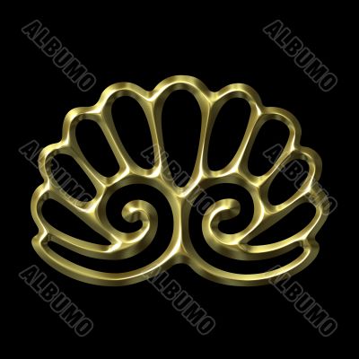 3D Golden Ornament