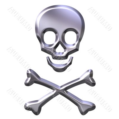 3D Silver Skeleton