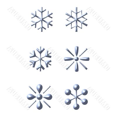 3D Snow Flakes