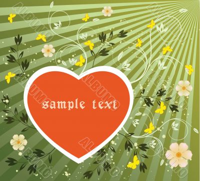 Abstract  floral background  vector illustration
