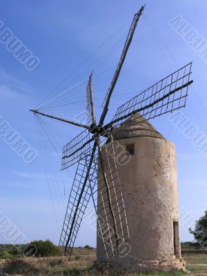 Old windmill in Formentera - Spain