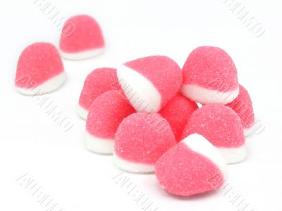 Pink candies Pink candies