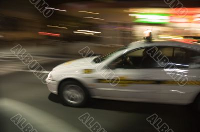 speeding taxi