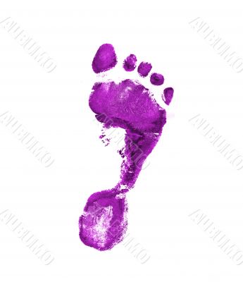 Violet footprint