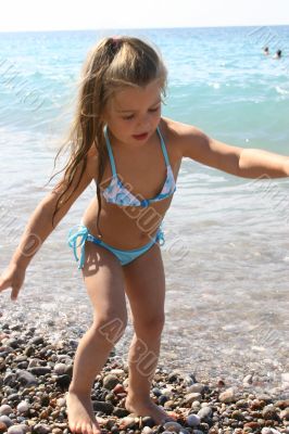 Girl on a beach