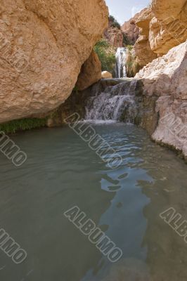 Small lake among stones. Small lake among stones.
