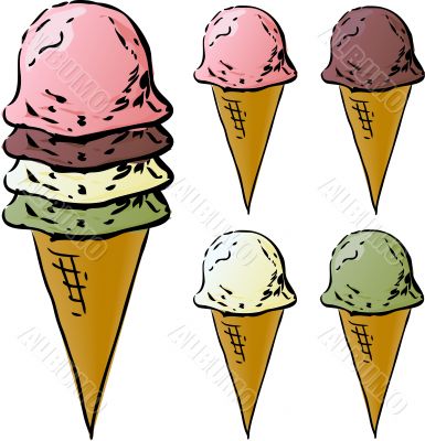 Ice cream cones