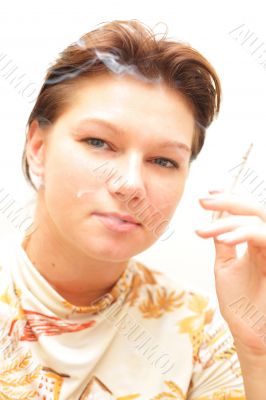 Girl smoking cigarette #4