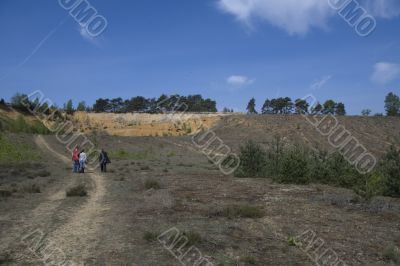 Hiking the trail with my family