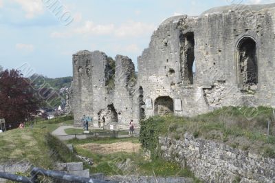 Tourist at the castle