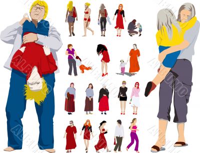 Woman, child, girl Woman, child, girl
