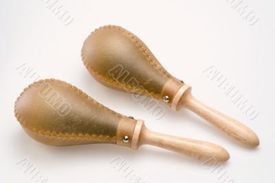 Leather maracas