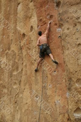 Bare back climber