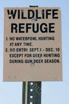 wildlife refuge sign