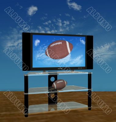 HDTV Football in Fall Sky