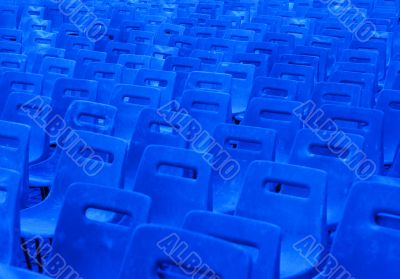 blue chairs