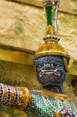 Statue of demon at Wat Phra Kaew, Bangkok