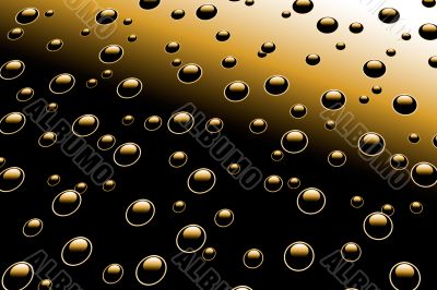droplets on metal surface