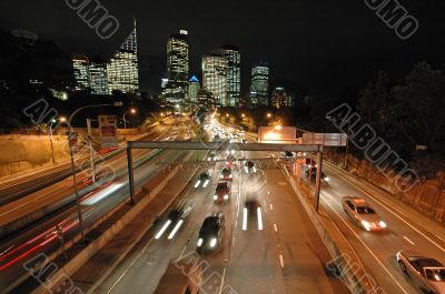 night sydney traffic night sydney traffic