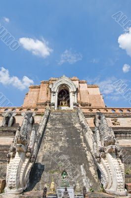 Ancient buddhist temple, Chiang Mai, Northern Thailand