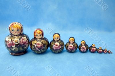 Group of nested dolls