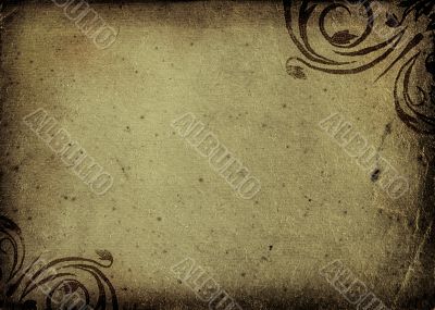 grunge floral background with space for text or image