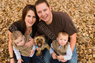 Family in autumn Family in autumn