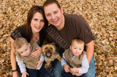 Family in autumn