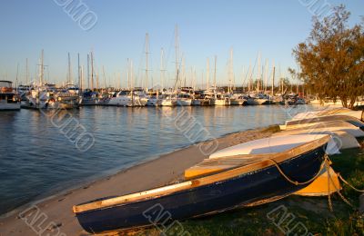 Dinghy And Yachts